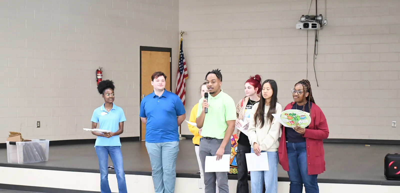 Southern Miss GTEC scholars presenting during a professional development program